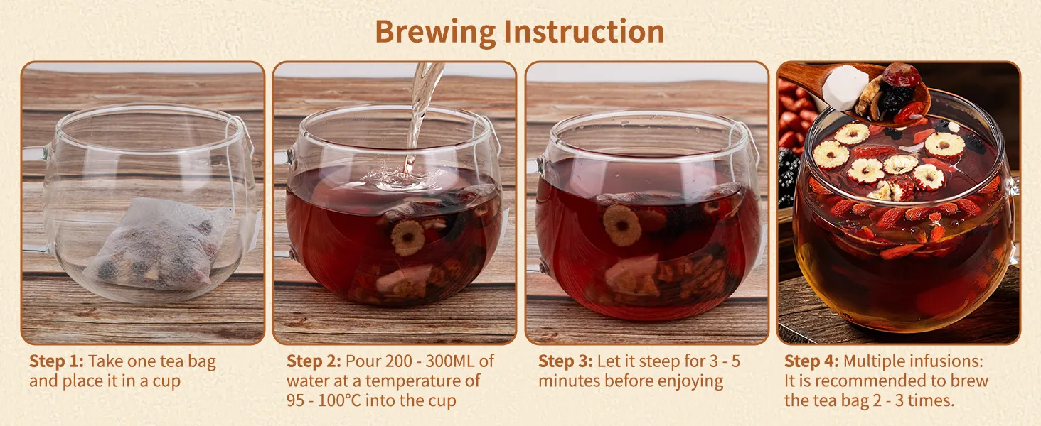 ginseng five treasures tea