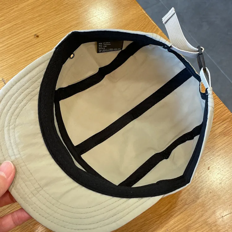 Close up of classic duckbill snapback structure holding its shape